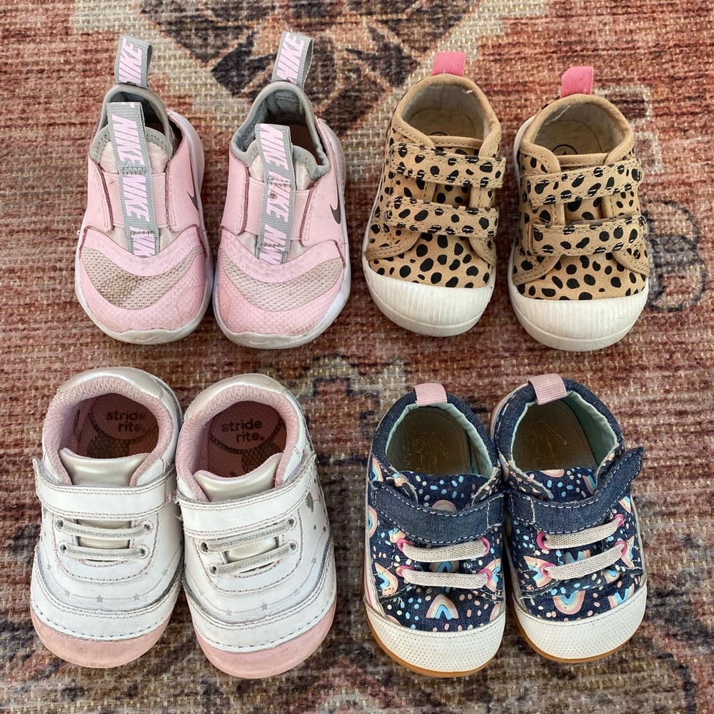 Toddler Nike, stride rite, see Kai run shoe bundle
